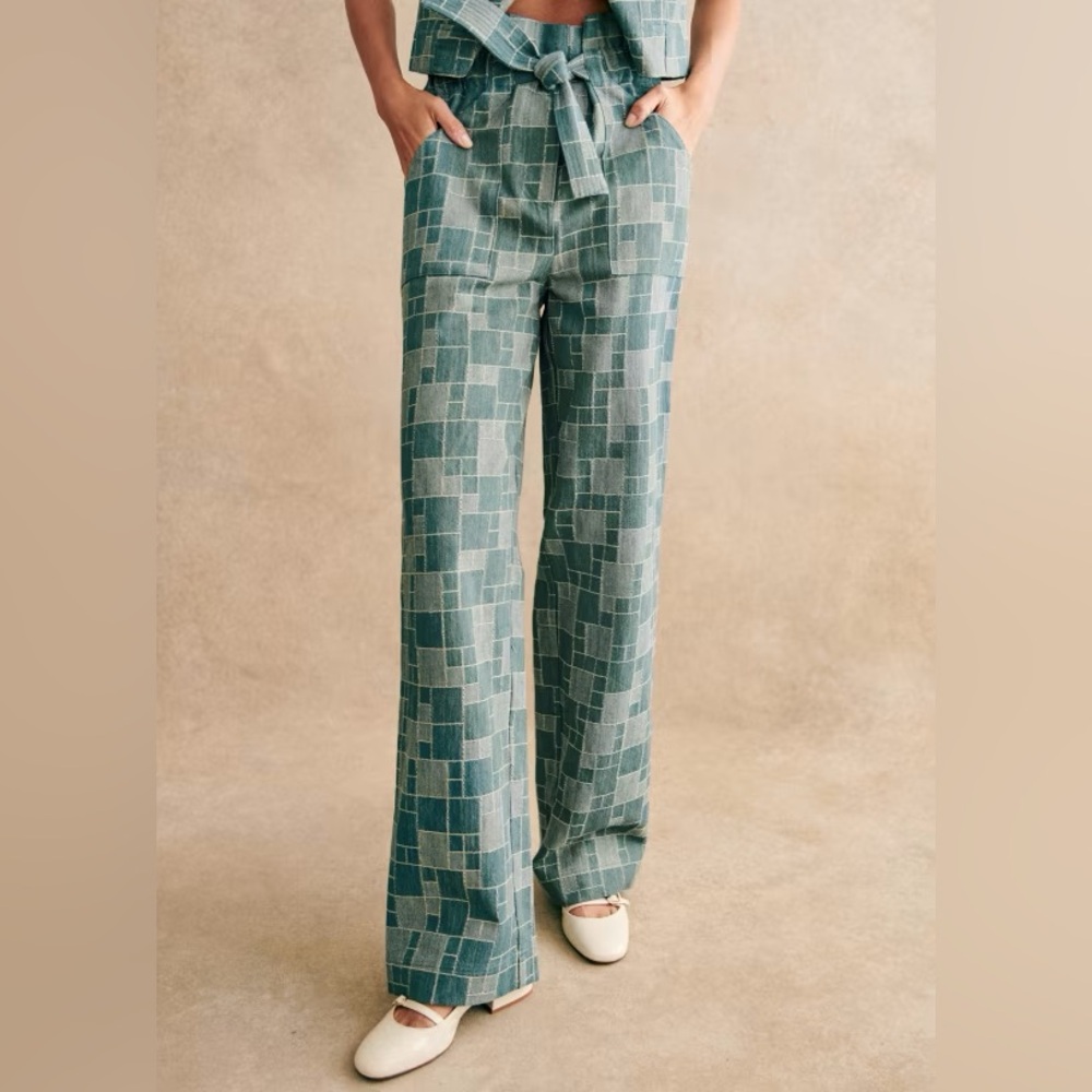 Sézane Andreas Patchwork Trousers